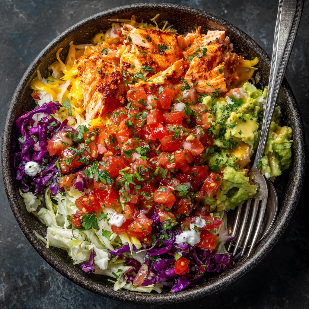 Southwest Salmon Taco Bowl