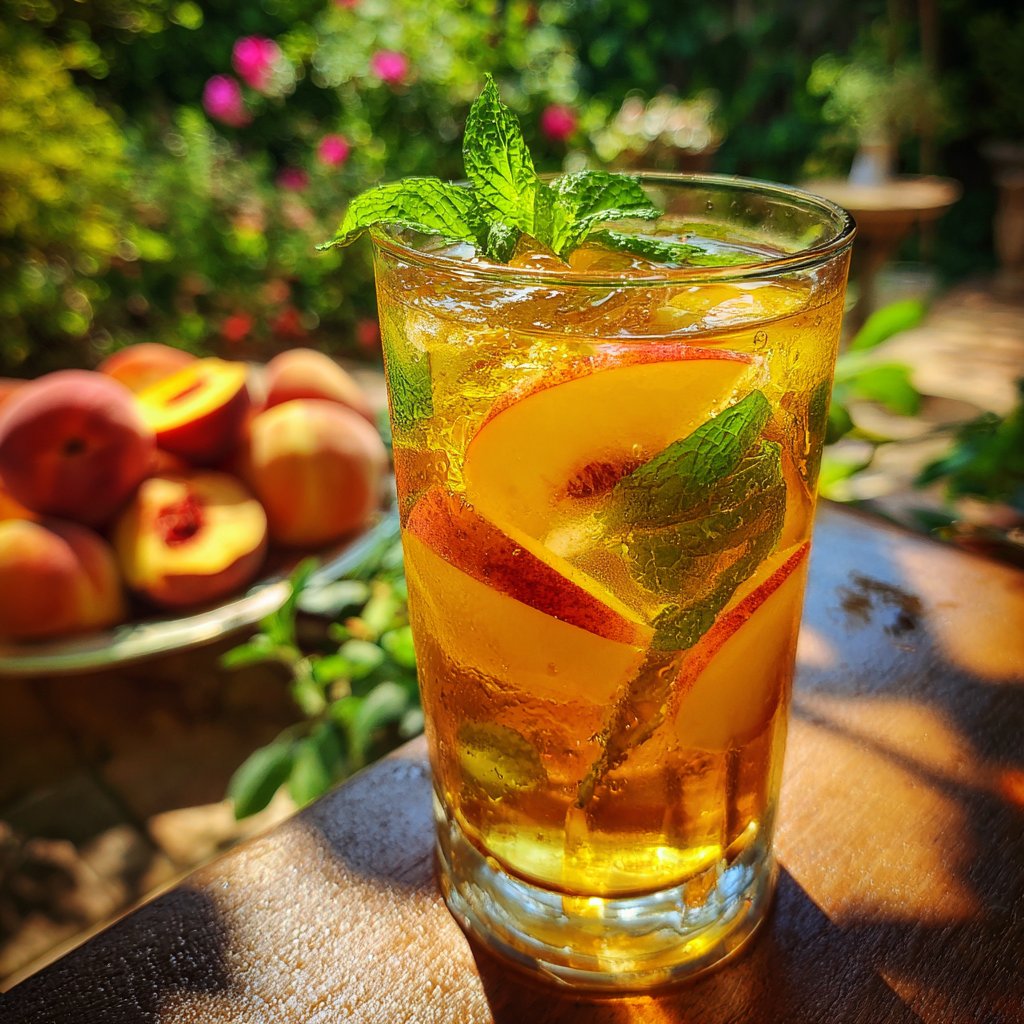 Peach Iced Green Tea