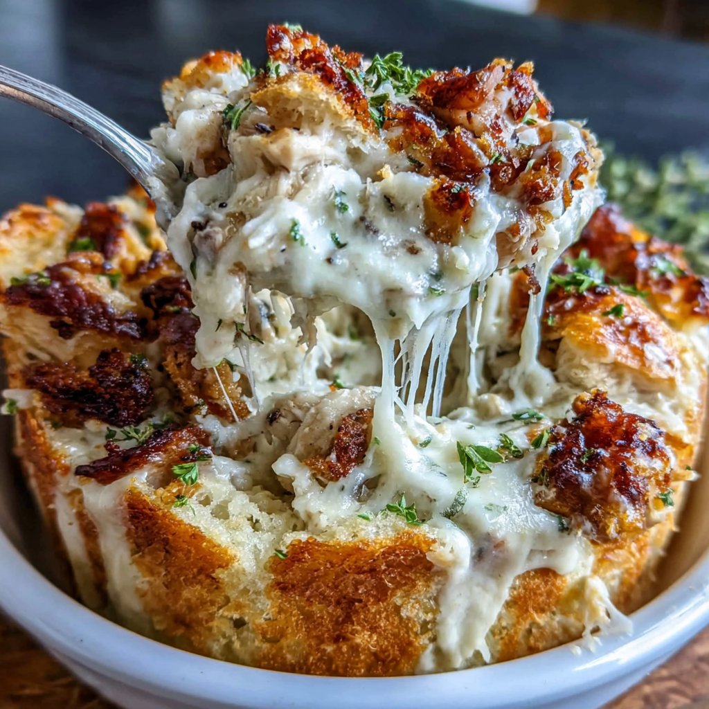 Creamy Chicken Alfredo Bake