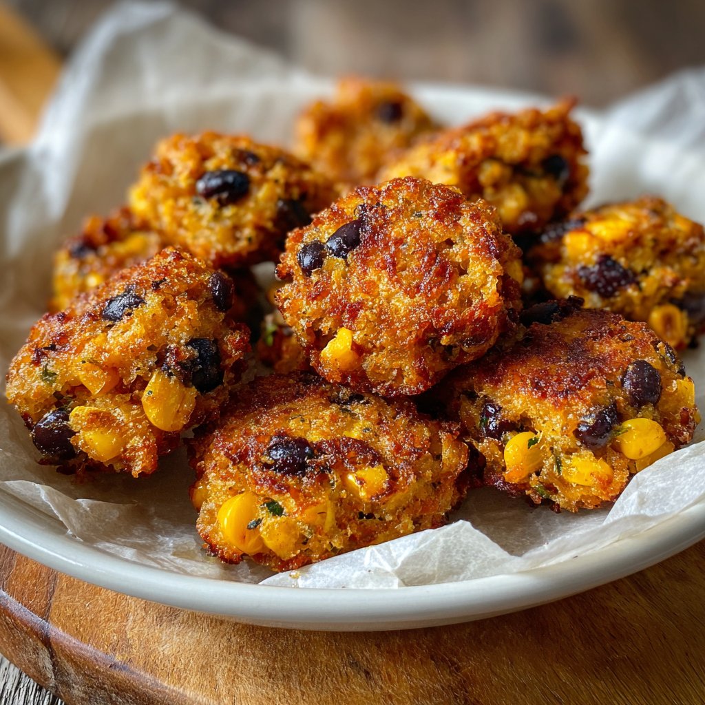 Crispy Bean and Corn Bites