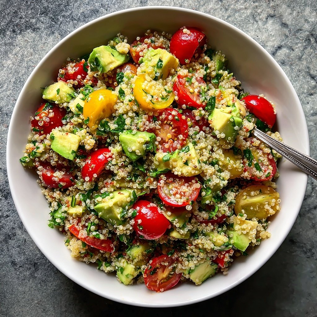 Healthy Avocado Quinoa Salad