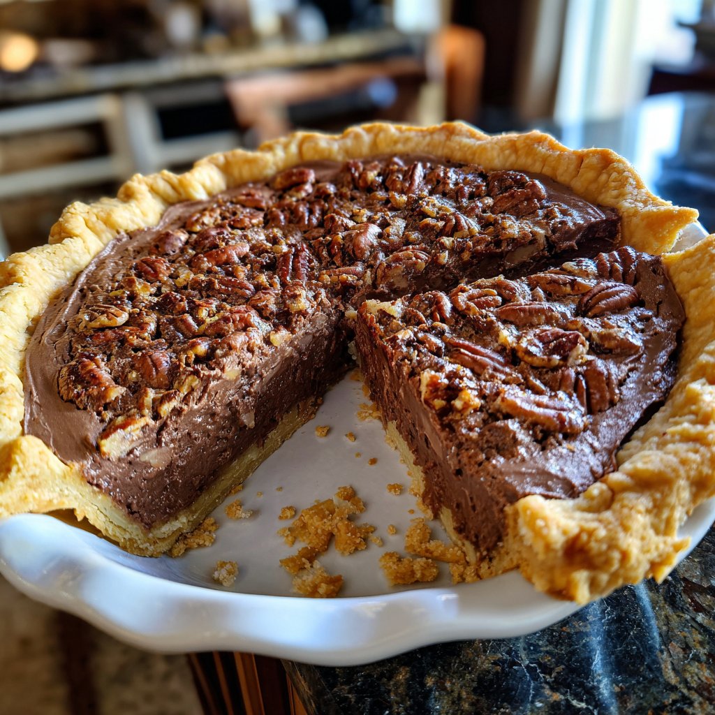 Silky Chocolate Pecan Pie