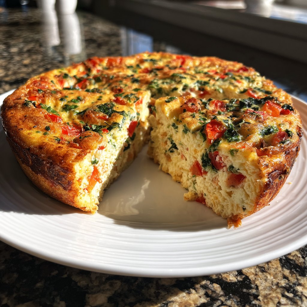 Cottage Cheese Crustless Quiche