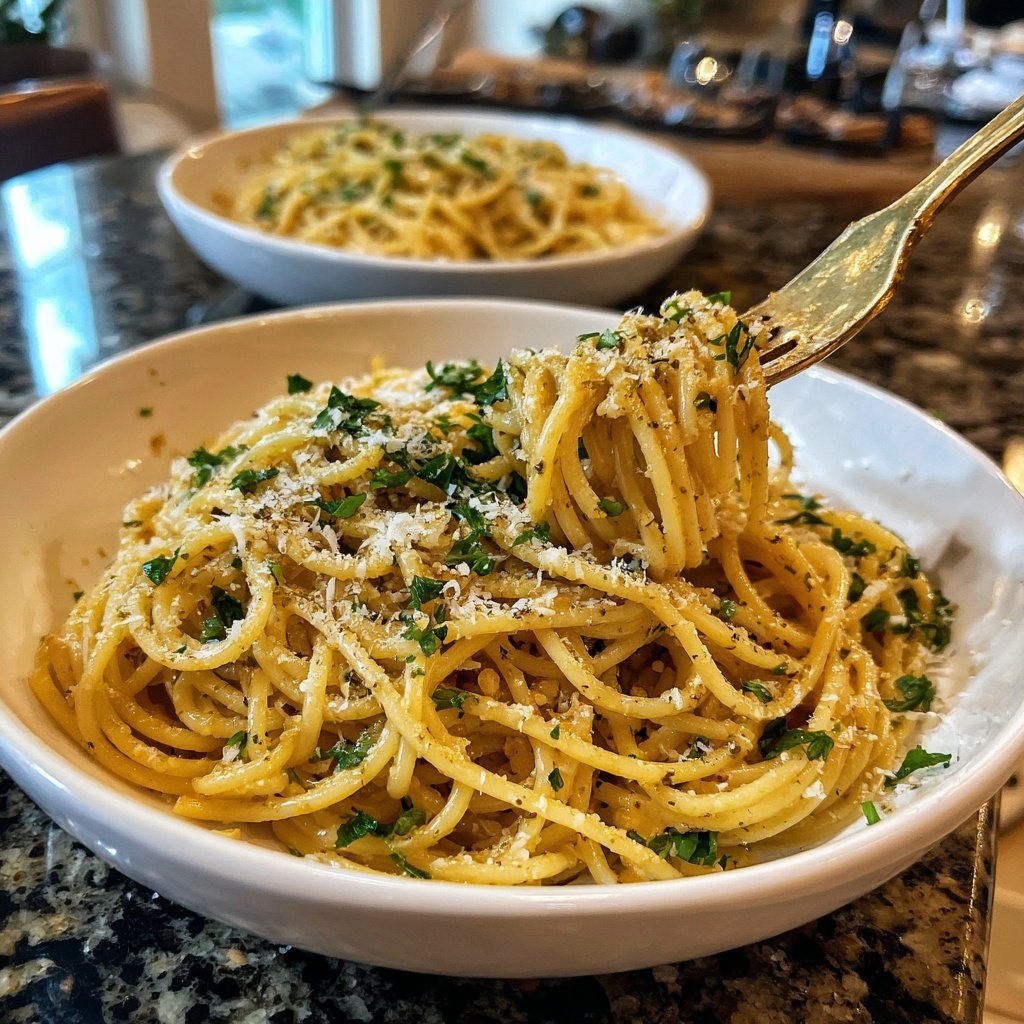 Quick Garlic Butter Pasta