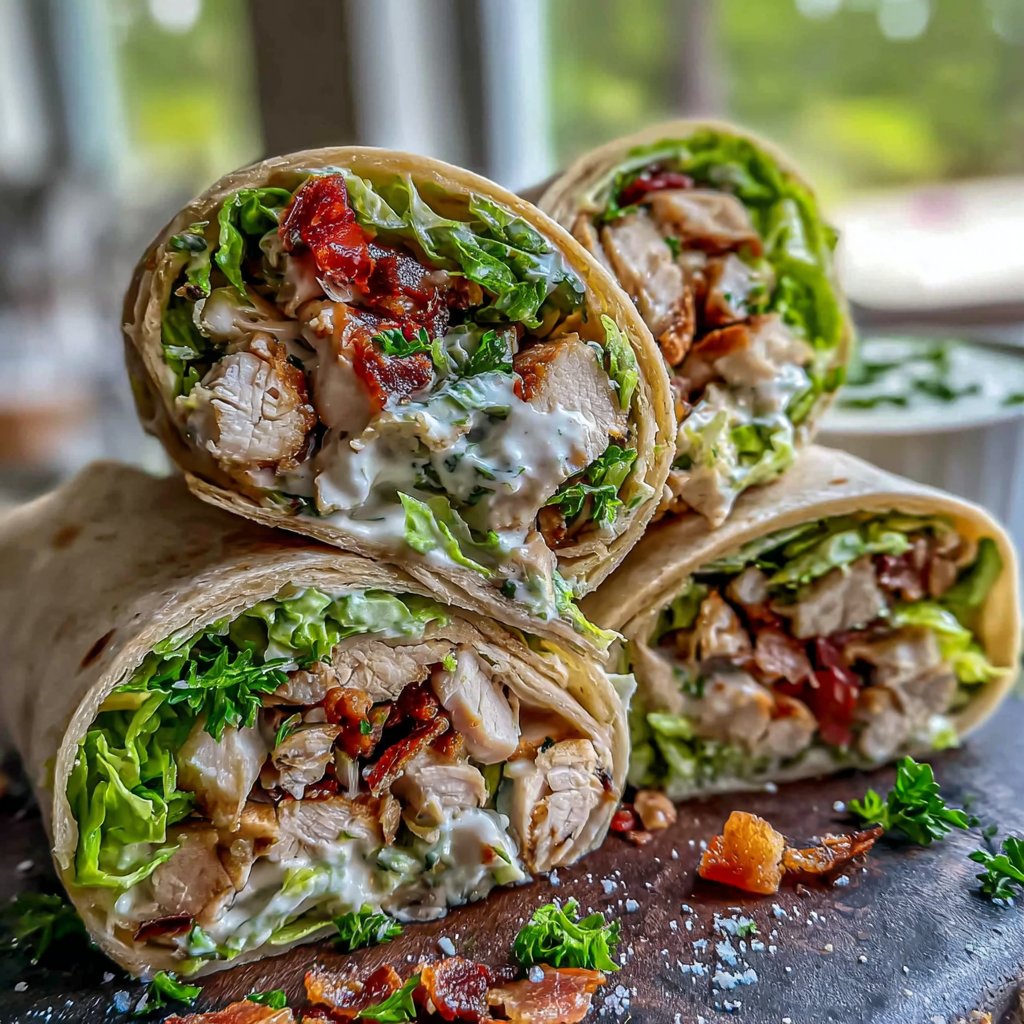 Turkey Avocado Wraps for Lunch