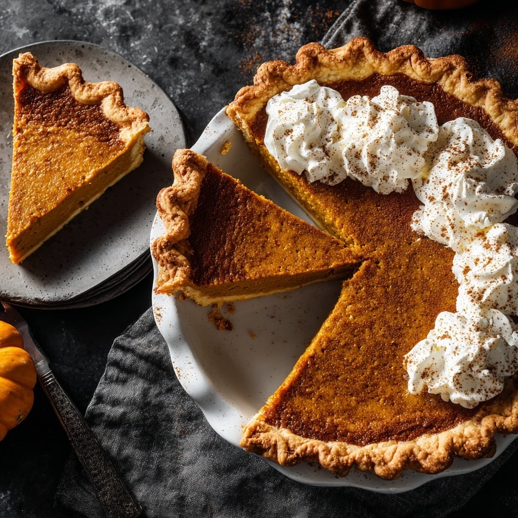 Festive Spiced Pumpkin Pie