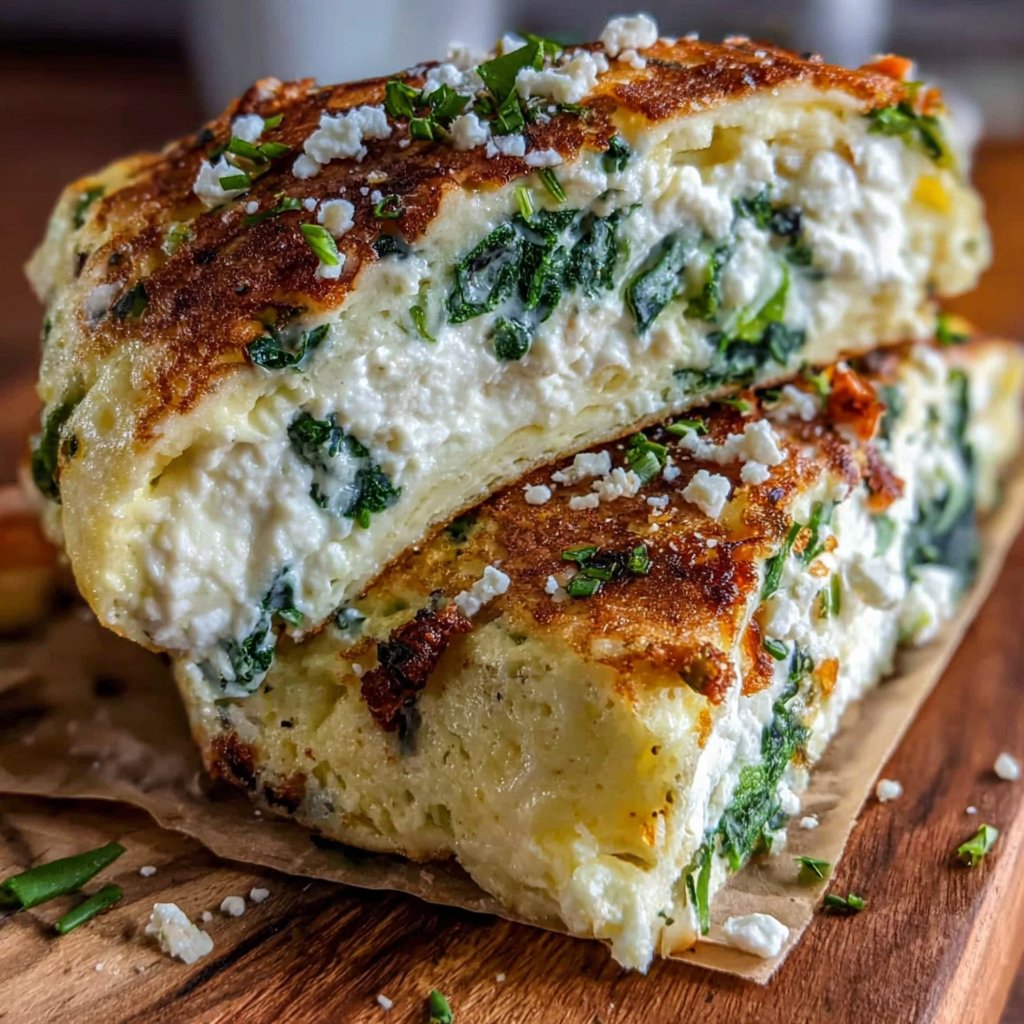 Spinach and Feta Omelet